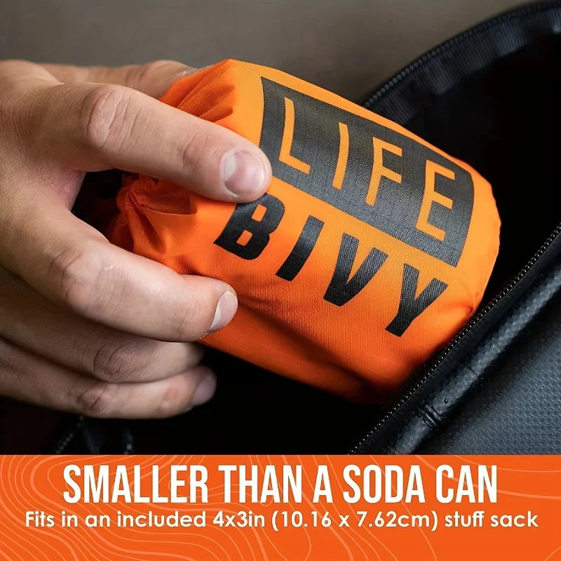 Portable Waterproof Emergency Survival Sleeping Bag Outdoor  Camping Gear Thermal Sack First Aid Rescue Kit Mylar Blanket