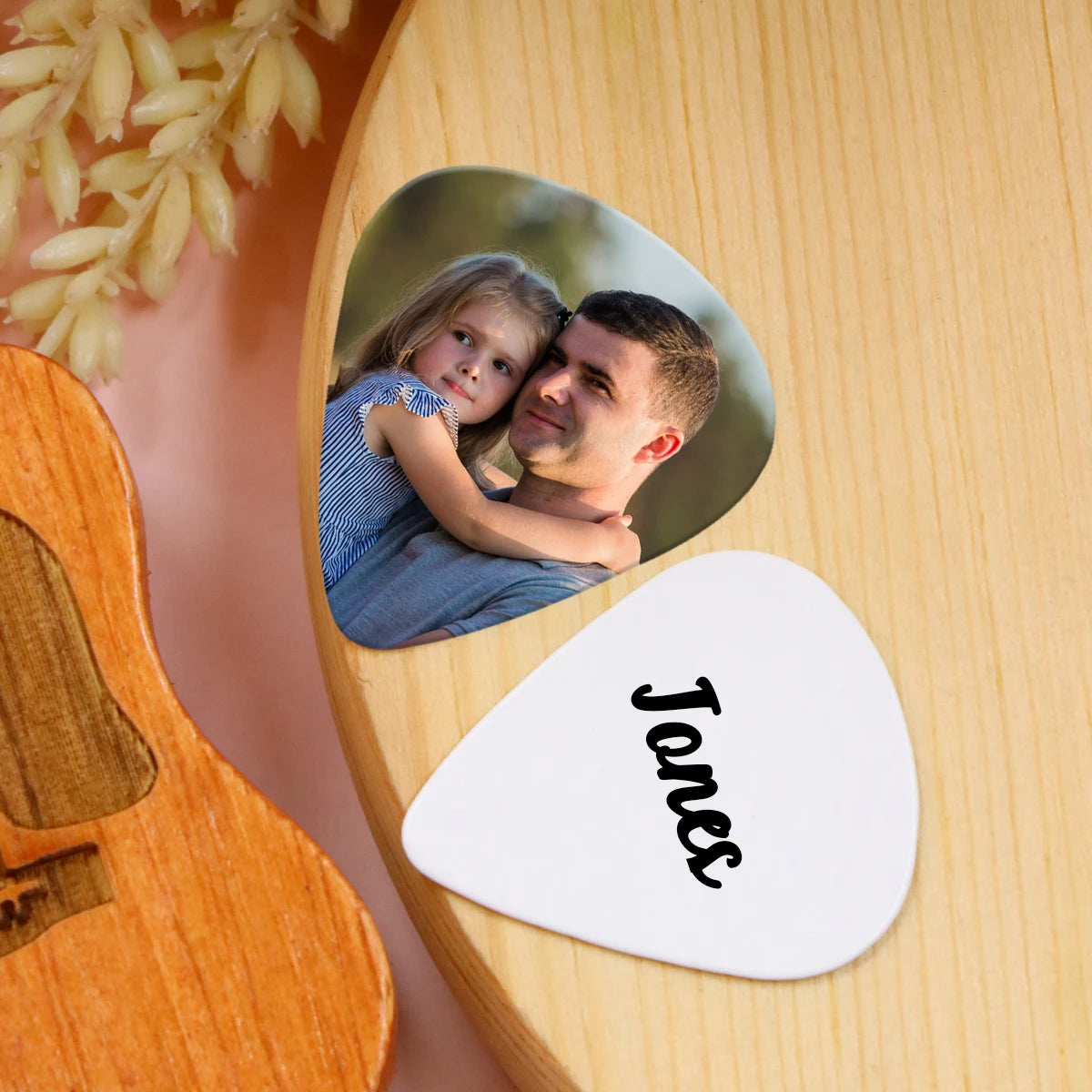 Personalized Guitar Picks, Customized Photo And Text Guitar Accessories, Music Lovers, Valentine'S Day, Family, Friends, Couple
