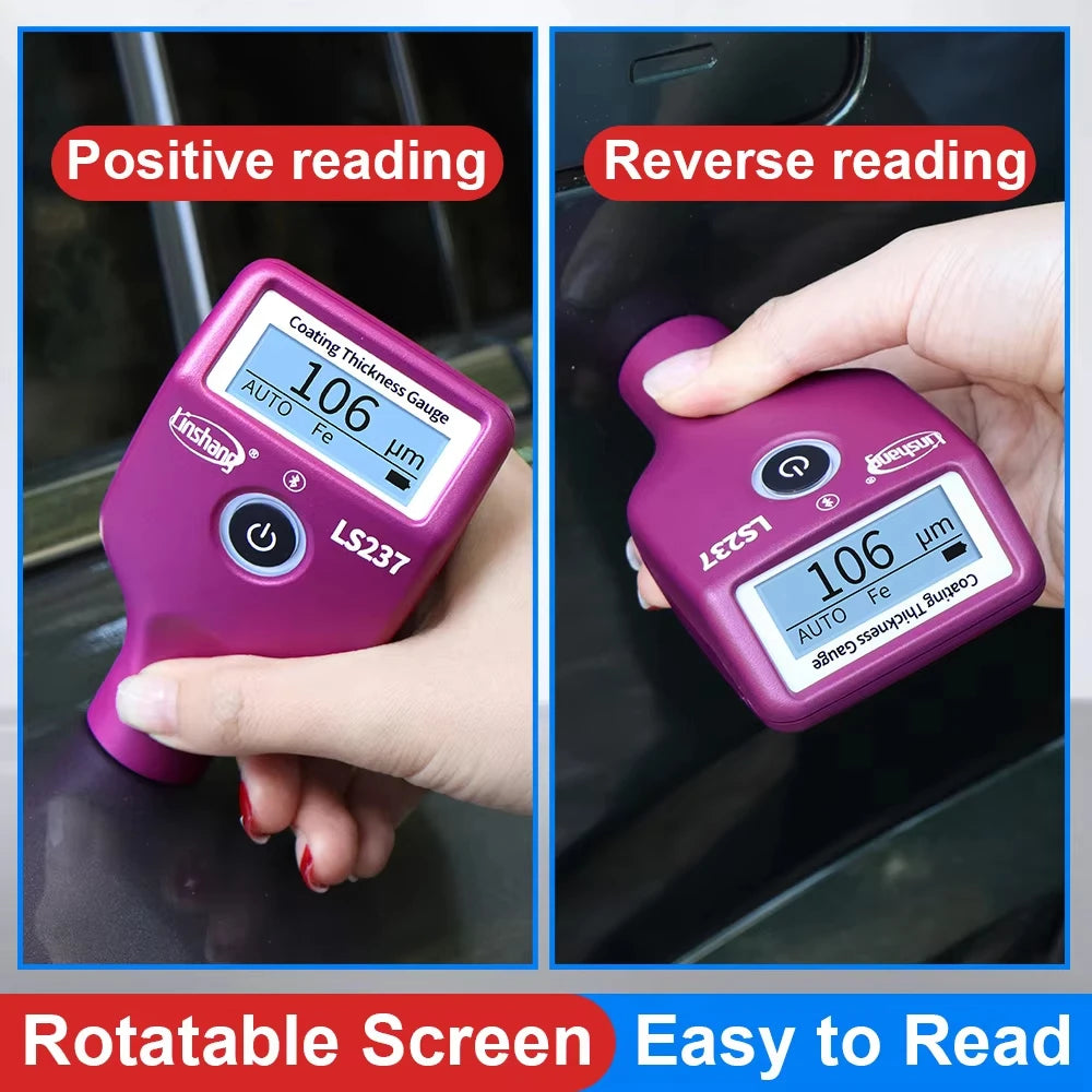 LS237 Coating Thickness Gauge Digital Car Paint Thickness Measurement Coating Inspection Device Professional for Used Car