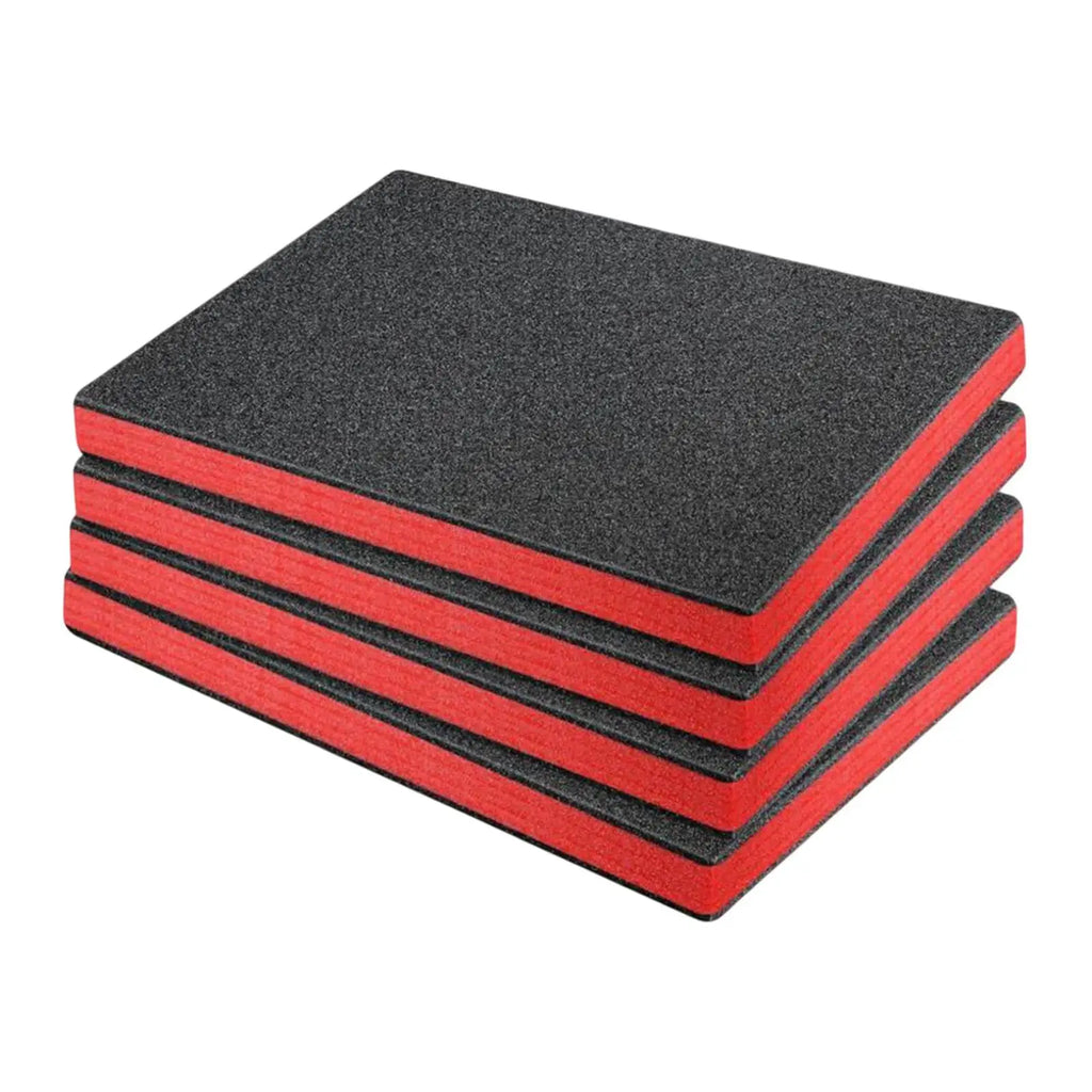 4x Craft Foam Inserts for Cases Reliable Protection Professional Liner Cuttable for Storage Organizer Crafts Padding Tool Box