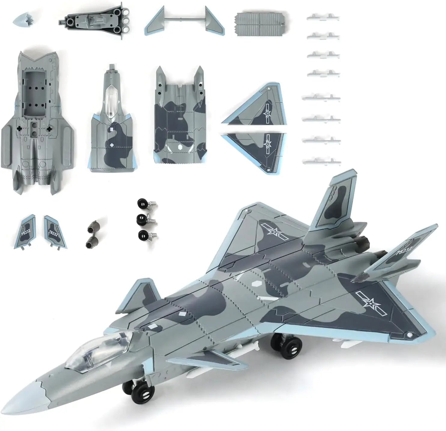Creative Military Series Building Blocks F14 Su57 F22 M1070 Military Truck Helicopter Model Plane Toys for Boy Xmas Gift