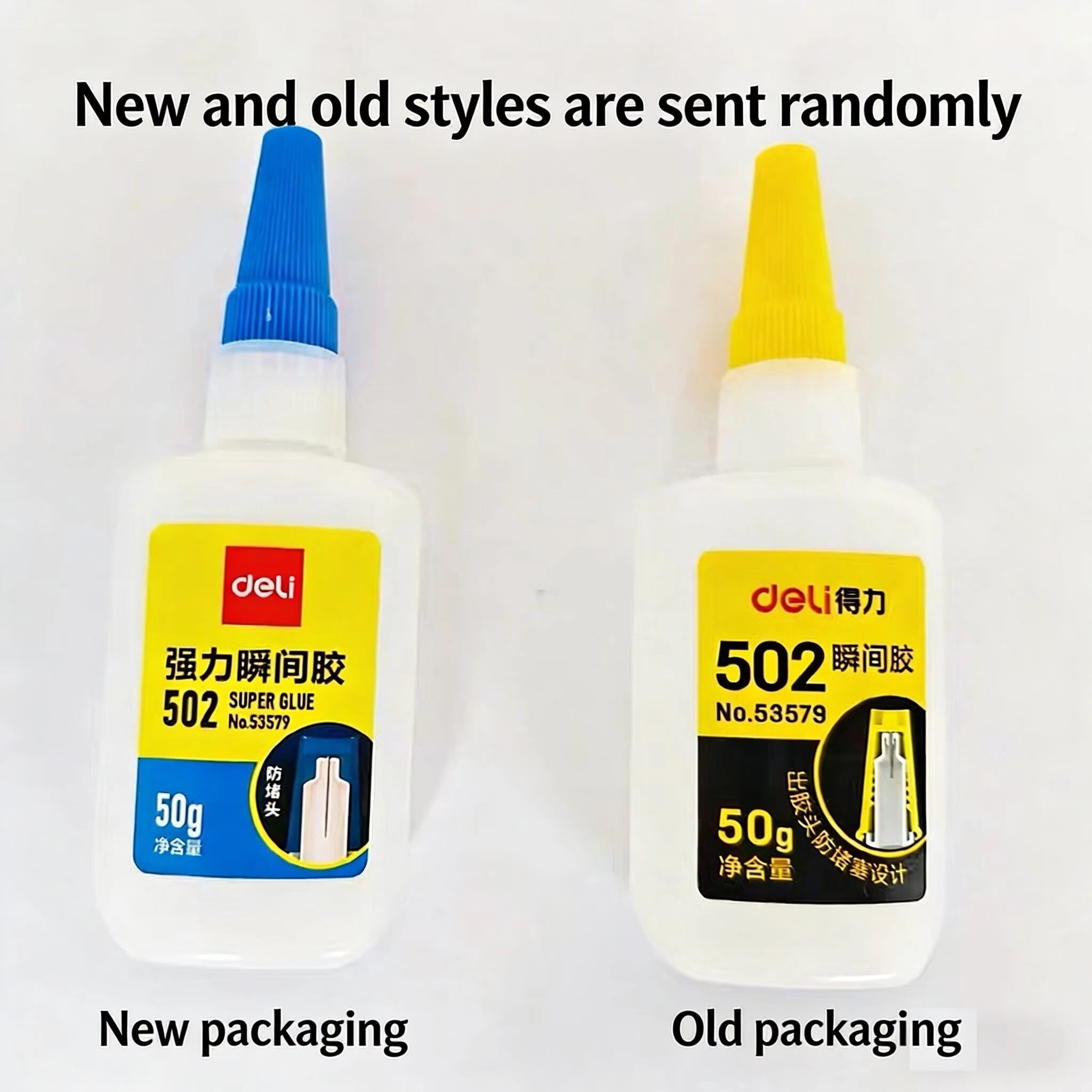 Deli 502 Super Glue Professional Strong Fast Instant Adhesive Cyanoacrylate Hardware Metal Cars Wood Craft Hobby Seconds Bond