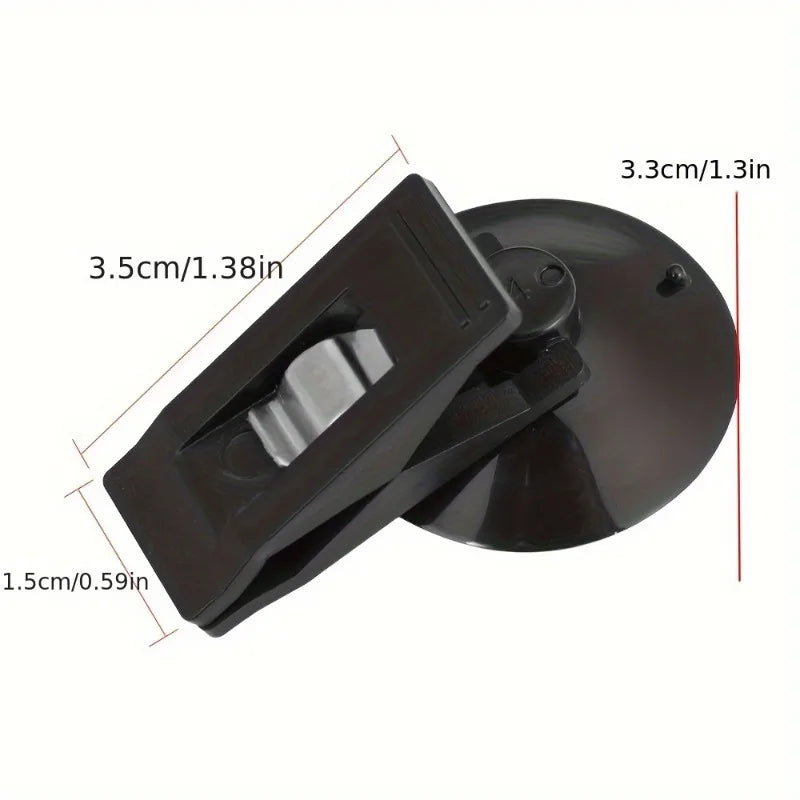 2/4Pcs Multi-Function Car Windows Suction Cup Clips Removable Holder for Sun Visor Curtain Towel Ticket Car Glasses Storage Clip