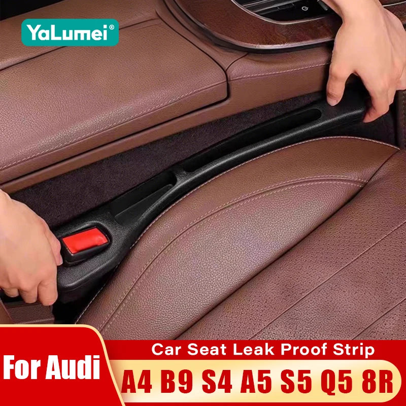 For Audi A4 B9 S4 A5 S5 Q5 8R SQ5 2PCS Universal Car Seat Leak Proof Strips Gap Side Seam Filler Storage