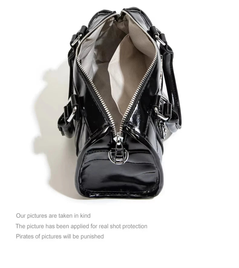 Luxury Rivet Wing Pillow Handbags Luxury Designer 2026 Shoulder Bag Women Soft PU Zipper Closure Crossbody Bag Casual Purse