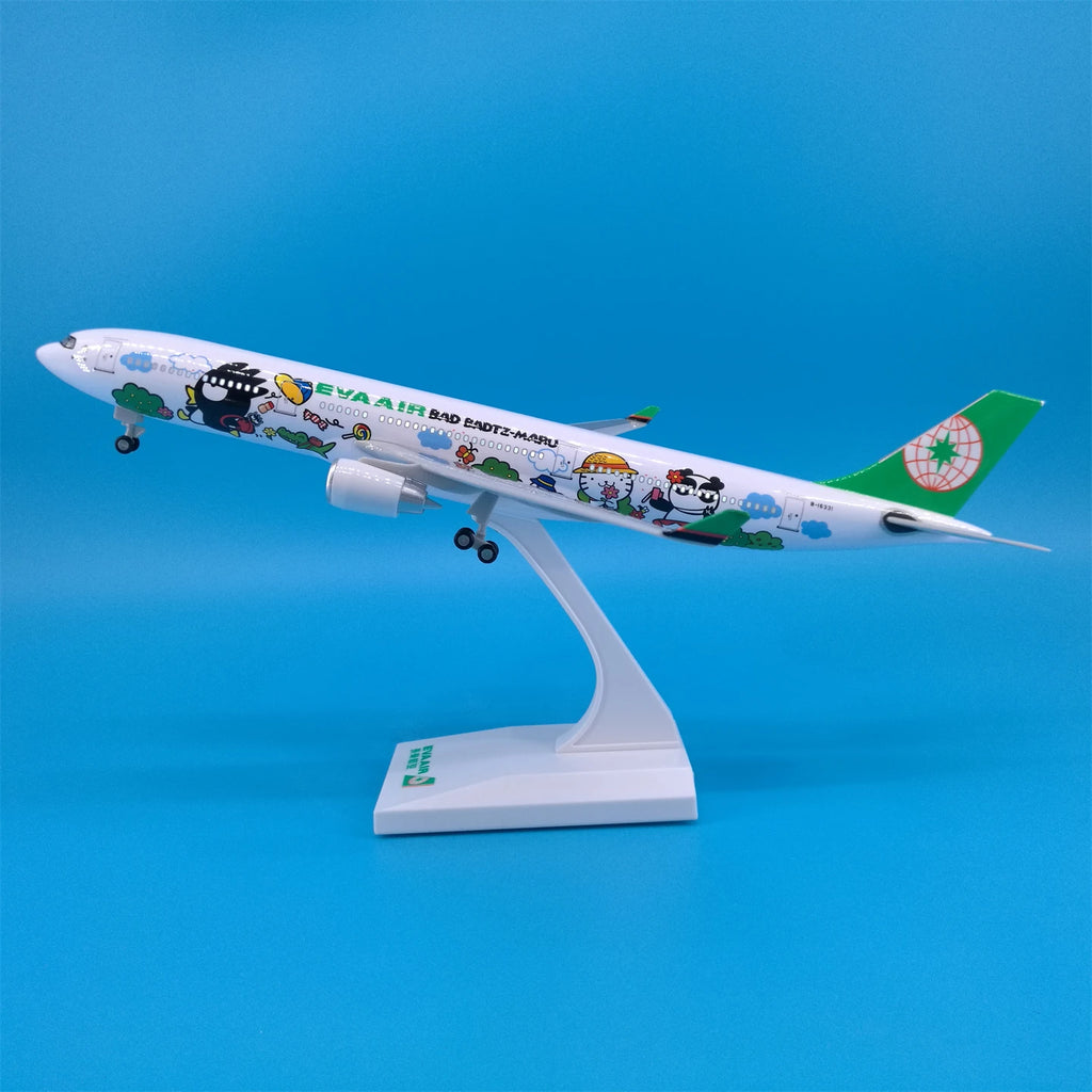 30cm Chinese Airbus & Boeing Airplane Model Diecast Resin with LED Light