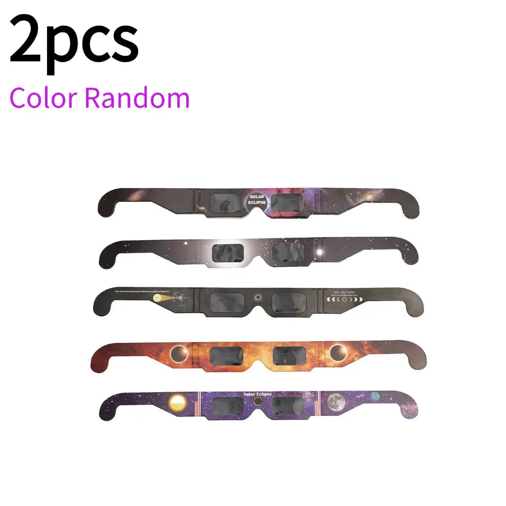 30pcs CE/ISO Certified Paper Solar Eclipse Glasses Safe For Direct Sun Viewing Observe Total Eclipses Partial Eclipse Wholesale