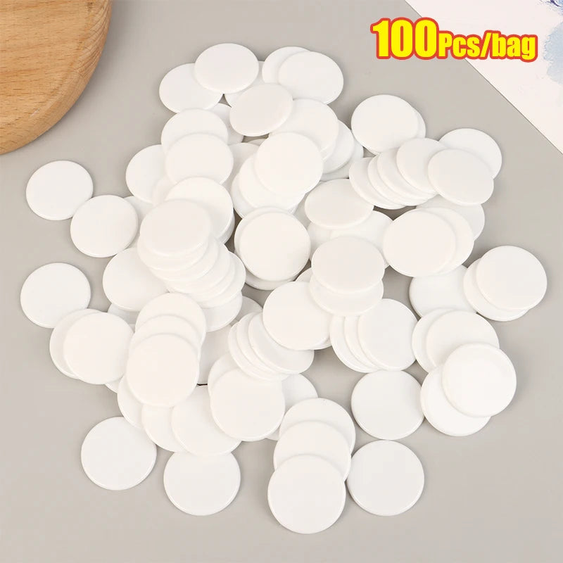 100Pcs 25mm Montessori Learning Education Math Toy Plastic Poker Chips Bingo Chip Markers Token Family Club Party Counting Toy