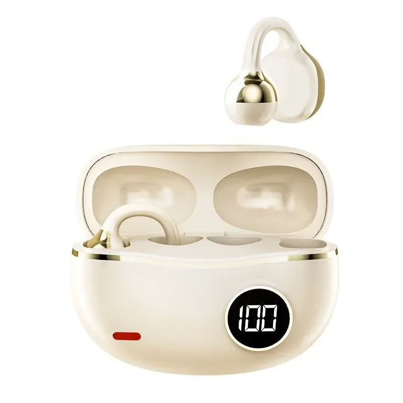 M91 Wireless Bluetooth Earphone HIFI Stereo Sound ENC Headphones Power Display Earbuds For Smartphone Ear Clip Headset