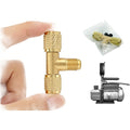 Copper For Vacuum Gauge Tee with 1/4 UNF Thread for Direct Fit For Vacuum Pump Applications and High Pressure Support