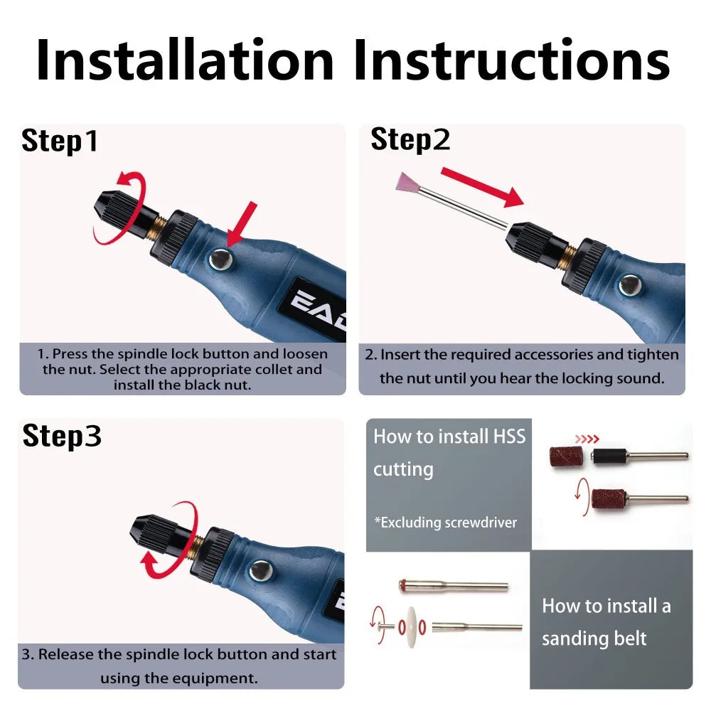 USB Rechargeable Cordless Mini Drill – 3-Speed Engraving Rotary Tool for Jewelry, Glass, Metal Polishing, DIY Carving – 3.7V