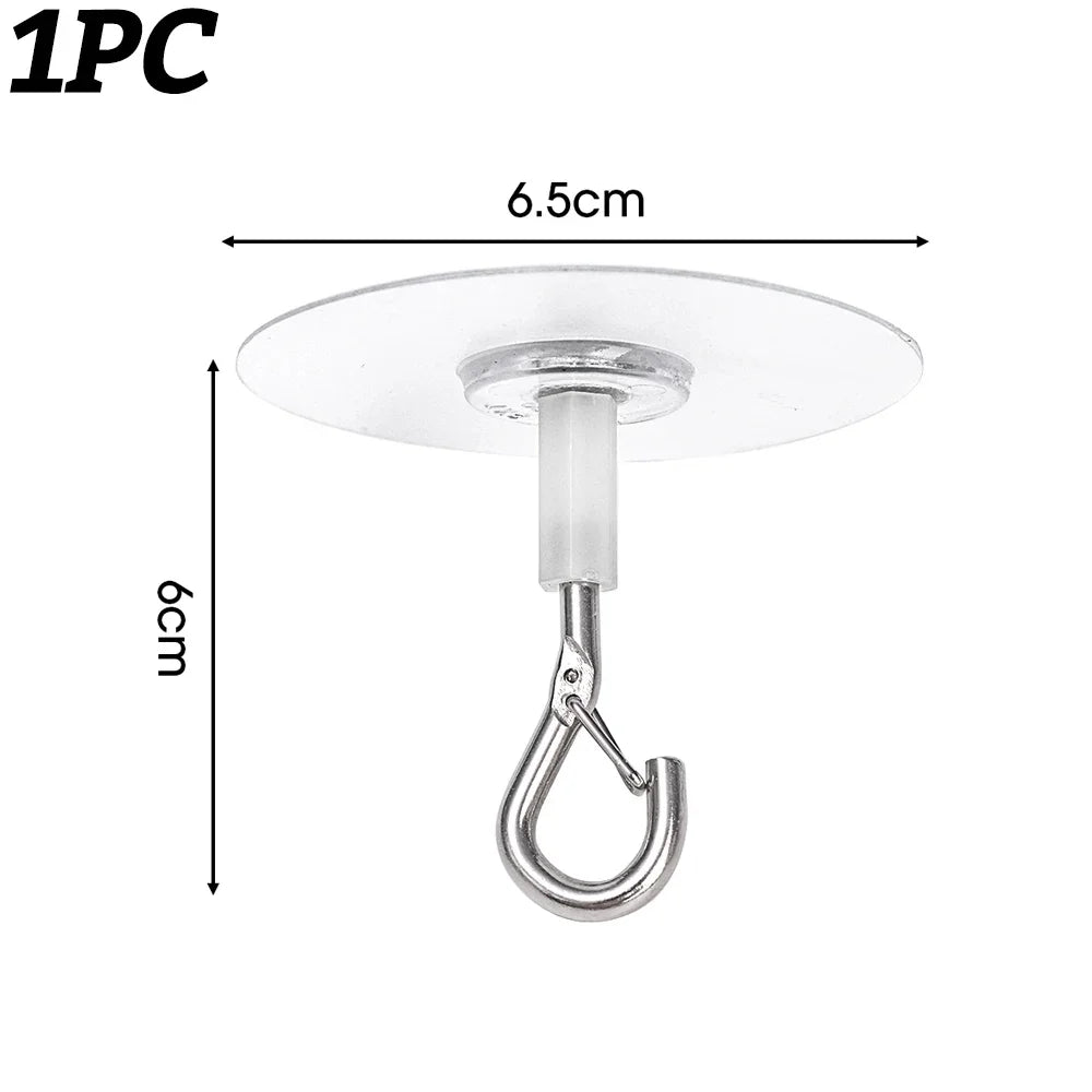 Self-Adhesive Heavy Duty Wall Ceiling Hooks Multi-Scene Hanger 1-10Pcs for Plant Pots Flower Baskets
