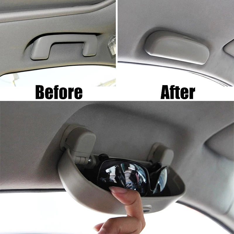 For Toyota Corolla RAV4 Yaris Xp130 2011 2012 2013 2014 2015 2016 2017 Car Sunglasses Holder Glasses Case Cage Storage Box