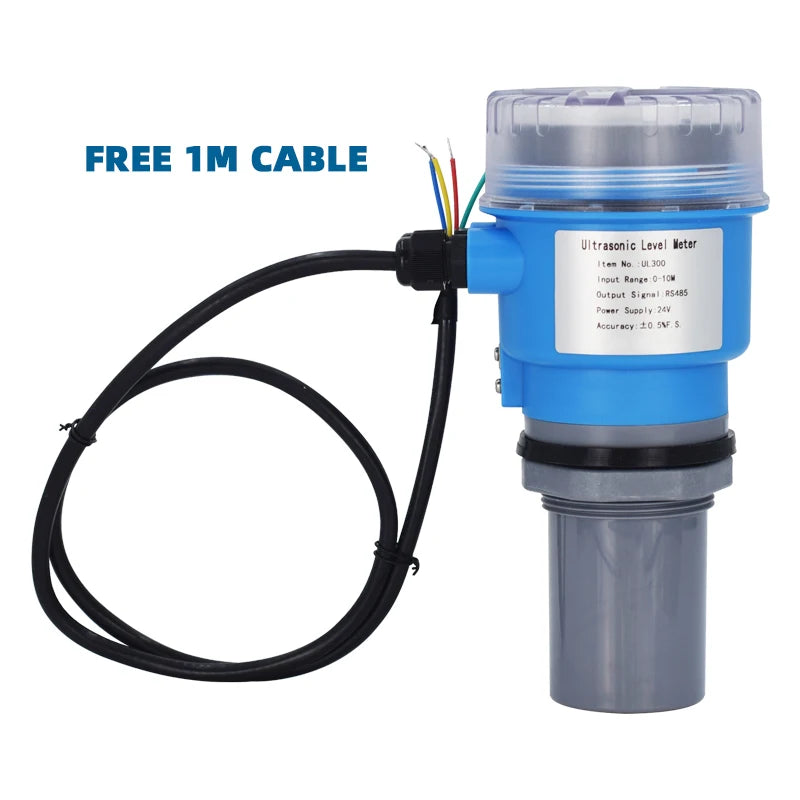 Ultrosonic Level Transmitt 0-10M Water Tank River Lake Water Level Detection 4-20mA RS485 DC24V Ultrasonic Water Level Meter