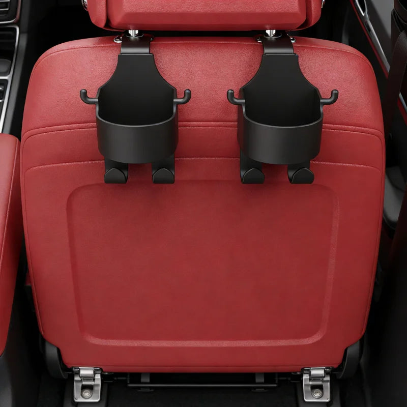 Car Supplies Seat Back Storage Rack1/2Multifunctional cup holder storage box with hookPPMaterial Beverage Phone Holder