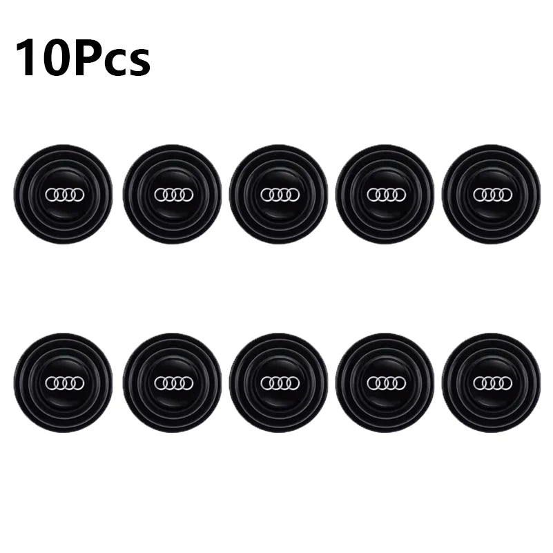 For Audi Sline A4 A3 A6 TT S4 S5 S6 A1 A2 A5 A7 A8 Q1 Q2 Q3 Q4 Q5 Q Car Stickers Car door Soundproof Patch Shock Absorber Gasket