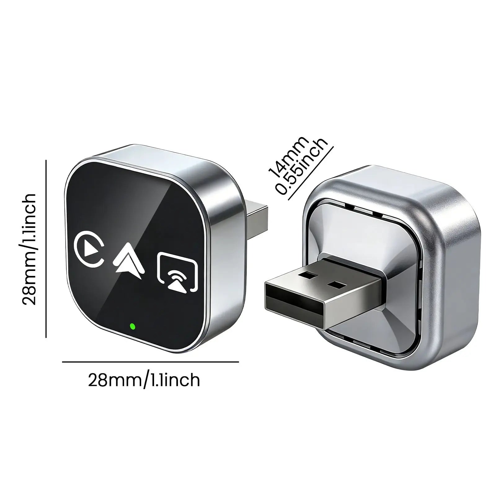 CarRocket 4in1 Wireless CarPlay Adapter for Apple Mirror Link Android Auto  Car Intelligent Systems For Car With Wired CarPlay