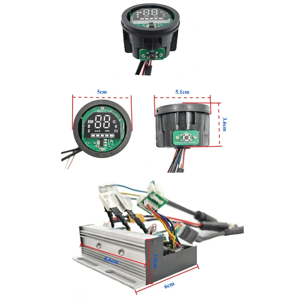 Upgraded 55km/h E-Scooter Controller Kit For Xiaomi Elite E-Scooter - Speed Unlock, Motor Self Learning Motherboard Replacement