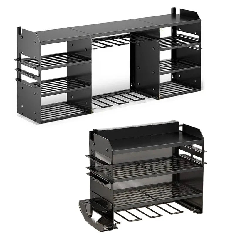 Power Tool Rack Wall-mounted Multifunctional Tool Shelf Heavy Garage Tools Storage Frame Screwdriver Angle Grinder Orage Stand
