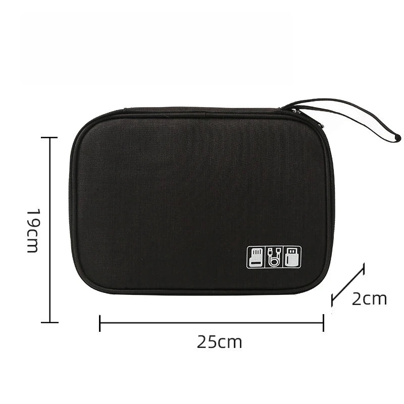 Electronics Organizer Bag Waterproof Carrying Pouch Travel Bag Universal Cable Organizer Electronics Storage Bag Accessories