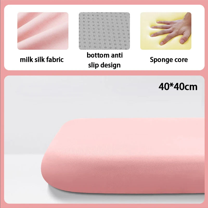 1Pc Thick Seat Cushion Ultra Soft Memory Foam Office Chair Pad Breathable Rebound Waist Support Cushion