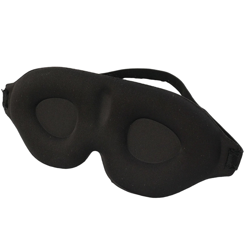 Black 3D Full Shading Sleep Eye Mask Relaxing Zero Pressure Soft Breathable Nap Mask To Relieve Eye Fatigue Stable Sleep Masks