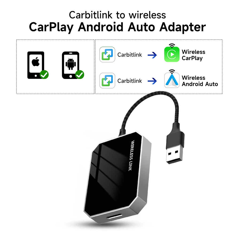 2026 HEYINCAR For Jetour X70 X90 X95 Dashing GAC GS8 GS4 Carbitlink Easy Connection to Wireless CarPlay Android Auto Adapter