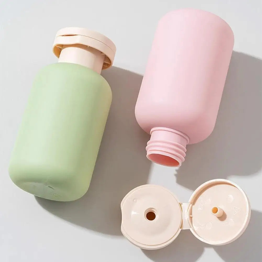 3PCS Abs Refillable Bottlesoft Silicone Lotion Container Squeeze Tube Empty Dispenser Portable Travel-Sized Refillable Bottles