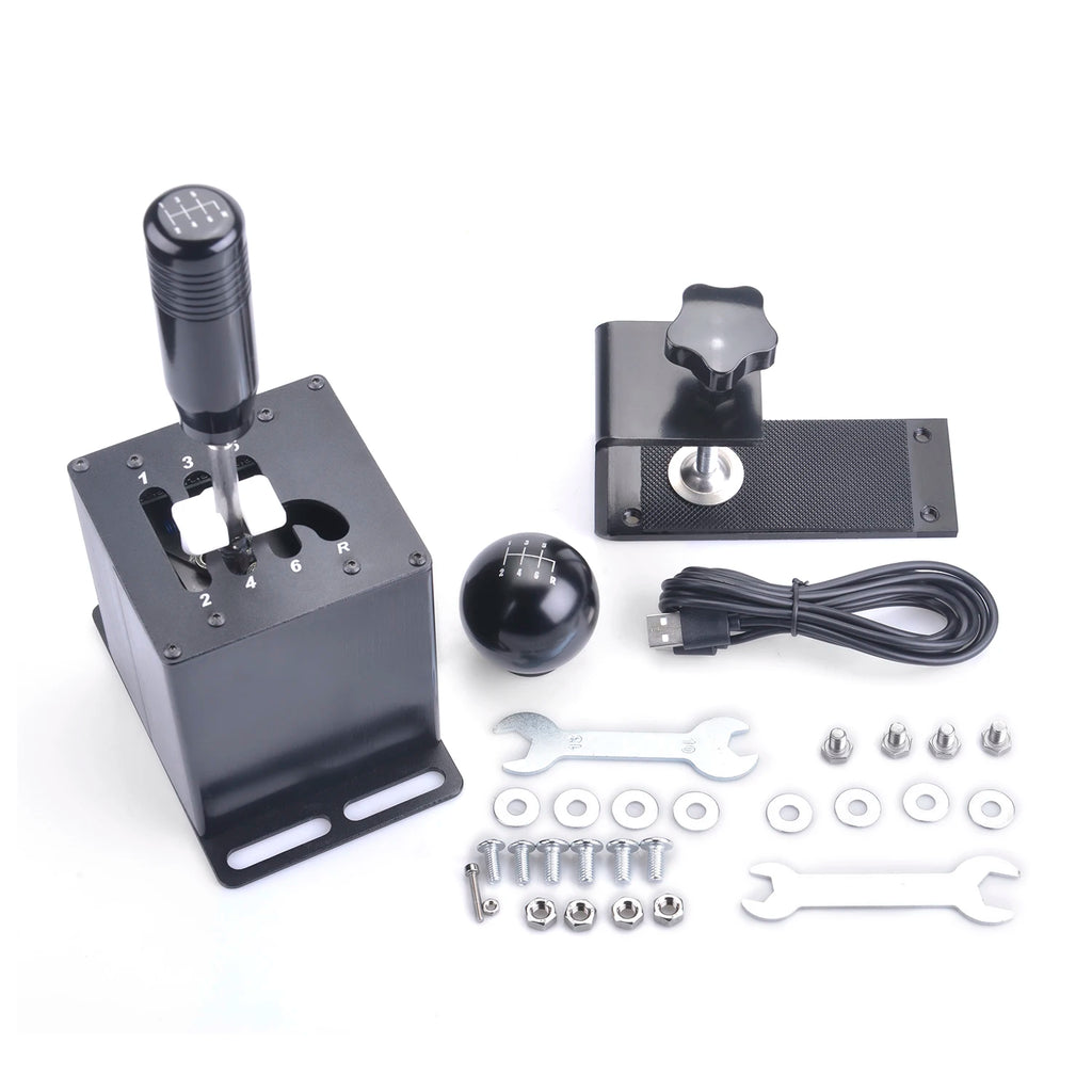 USB H Gears Shifter Suit For Logitech G27 G29 G25 G920 For Thrustmaster T300RS/GT Shift Knob For PC system
