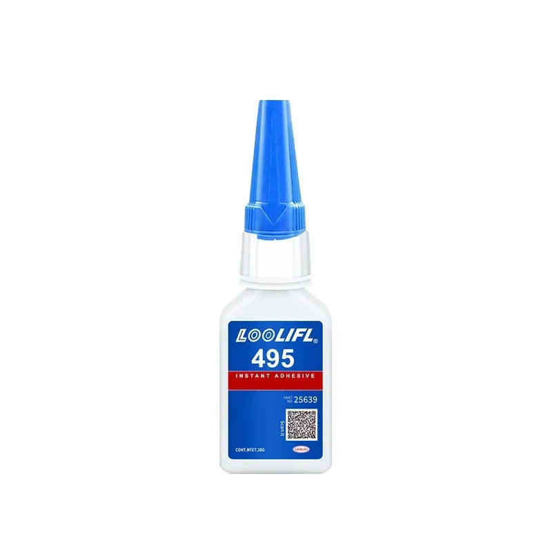 Instant Adhesive 495 Fast-Drying Glue High-Strength Bond for Plastic Metal PVC Rubber Transparent Quick-Set Adhesive