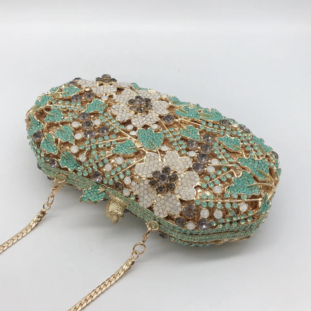 Elegant Women Rhinestone Evening Bag Designer Crystal Banquet Handbag Luxury Wedding Bride Clutch Purse Unique Diamond Clutches