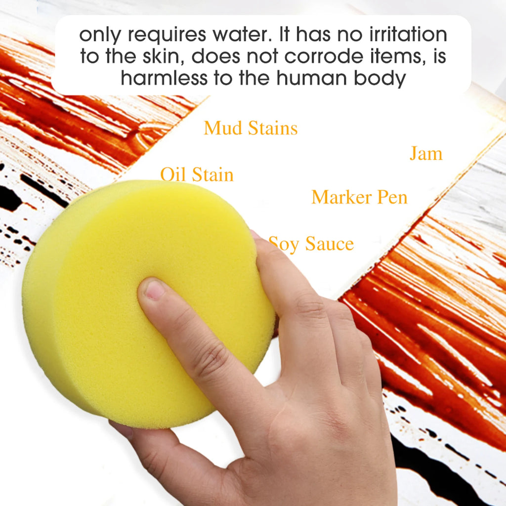 10pcs High-density Honeycomb Sponges Block Round Dedicated Waxing Encrypted Car Wash Sponge Block Dirt Removal Cleaning Tools