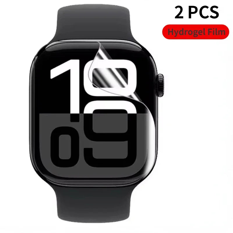 Glass Screen Protector Film For Apple Watch 11 10 46/42mm Ultra 3/2 49mm Soft Hydrogel Film iWatch 9 8 7 6 5 SE 45/41mm 44/40mm