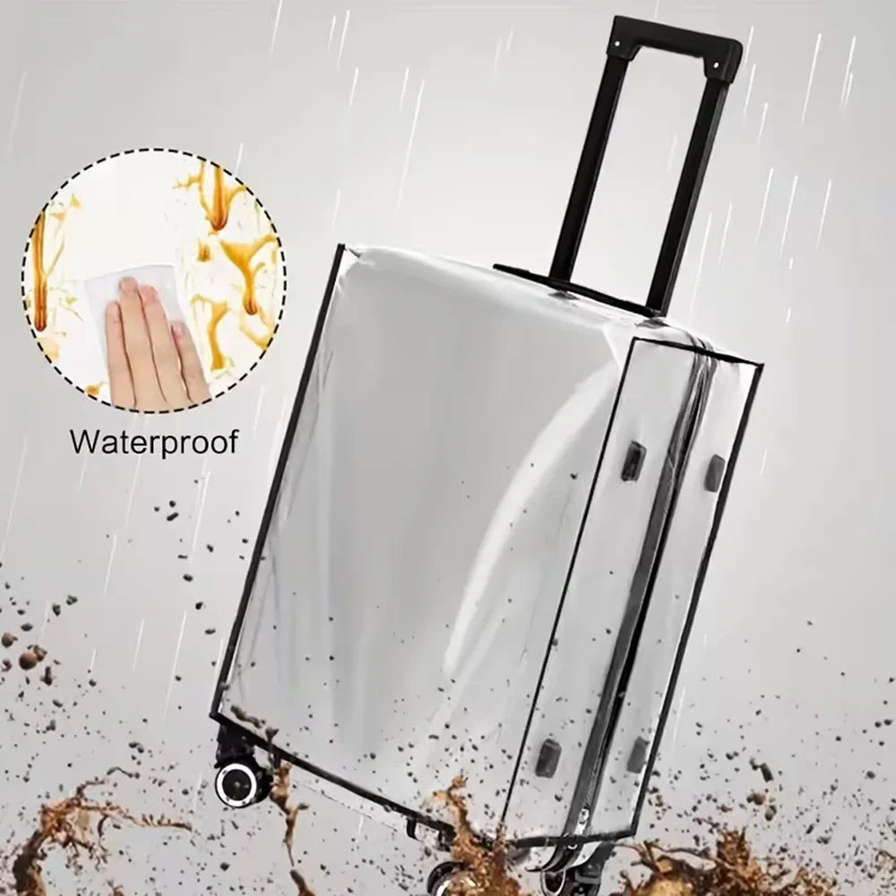 Transparent Waterproof Luggage Cover Scratch-Resistant Dust-Proof Stain-Resistant Protector for 20-30 Inch Suitcase