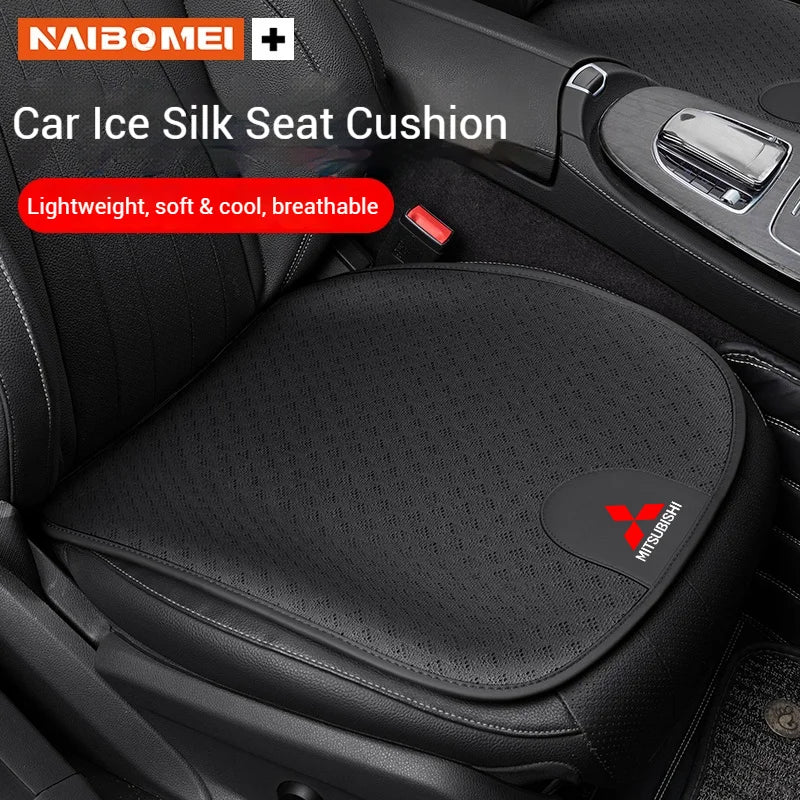For Mitsubishi Outlander Triton Colt Lancer EX Evolution X Pajero L200 ASX Car Seat Cushion Ice Silk Breathable Car Seat Cover