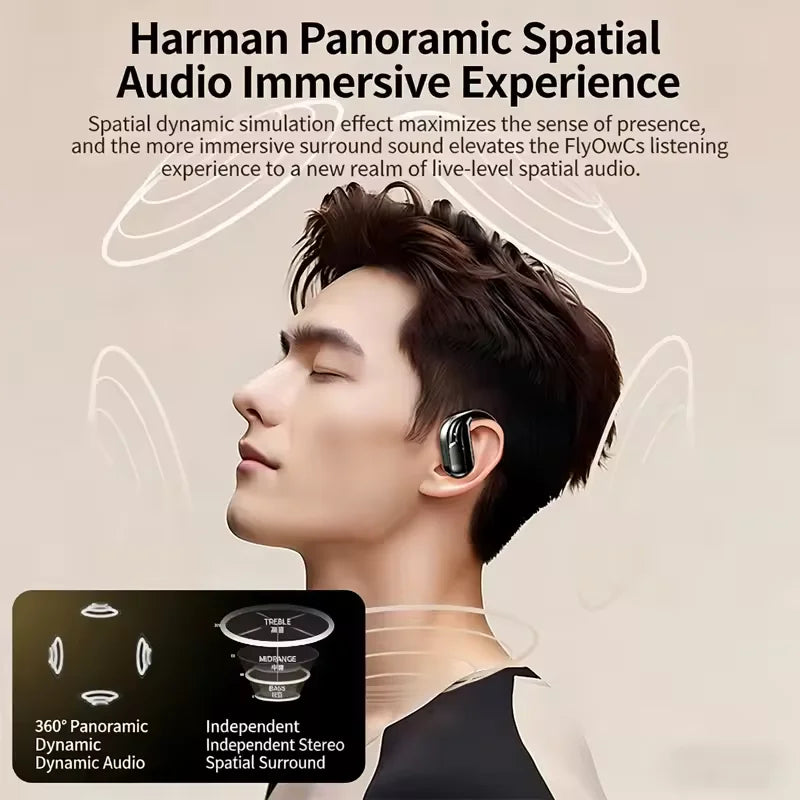 Wholesale Wireless Headphones Bluetooth 5.4 Earphones Button Control True with Mic Noise Reduction Earhooks Waterproof Headset