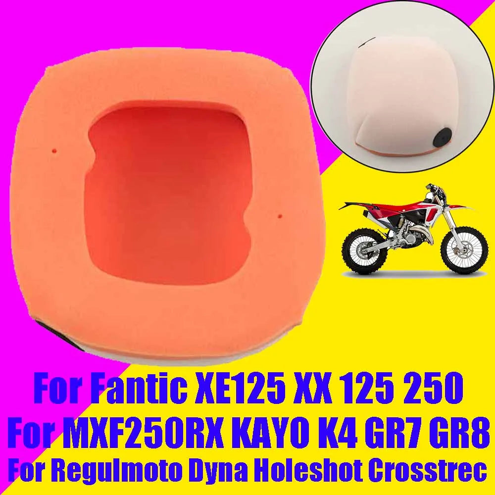For Fantic XE 125 XX 125 250 XE125 XX125 XX250 MXF 250 RX MXF 250RX KAYO K4 GR7 GR8 RegulMoto DYNA Motorcycle Air Filter Cleaner