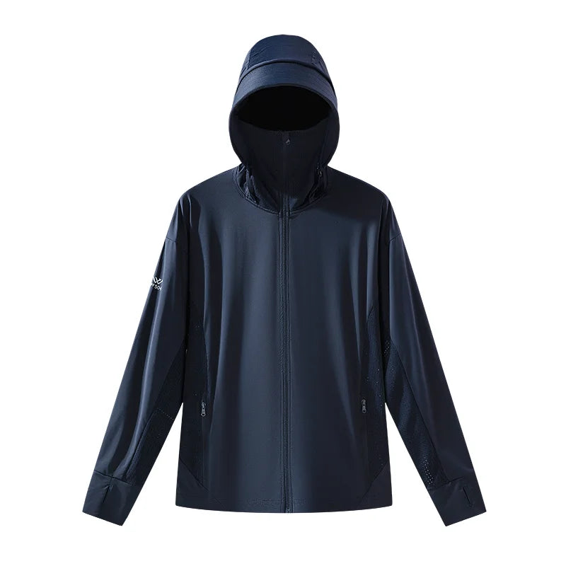 JNLN Unisex Summer Anti-UV Jacket Outdoor Quick Dry Sun Protection Windbreaker Men Women Hiking Camping Climbing Elasticity Coat