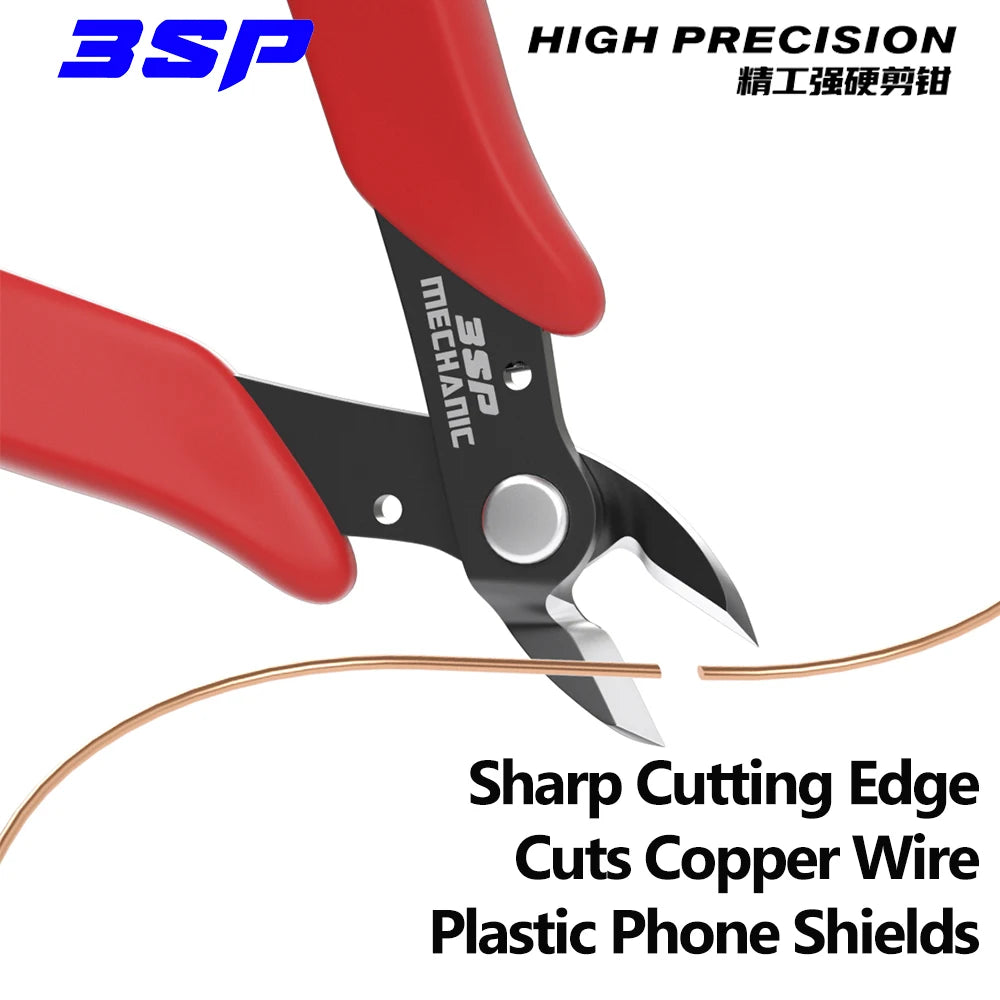 MECHANIC 3SP Precision Cutting Pliers - High-Hardness Diagonal Cutter for Phone Repair, Copper Wire & Plastic Shield Shearing