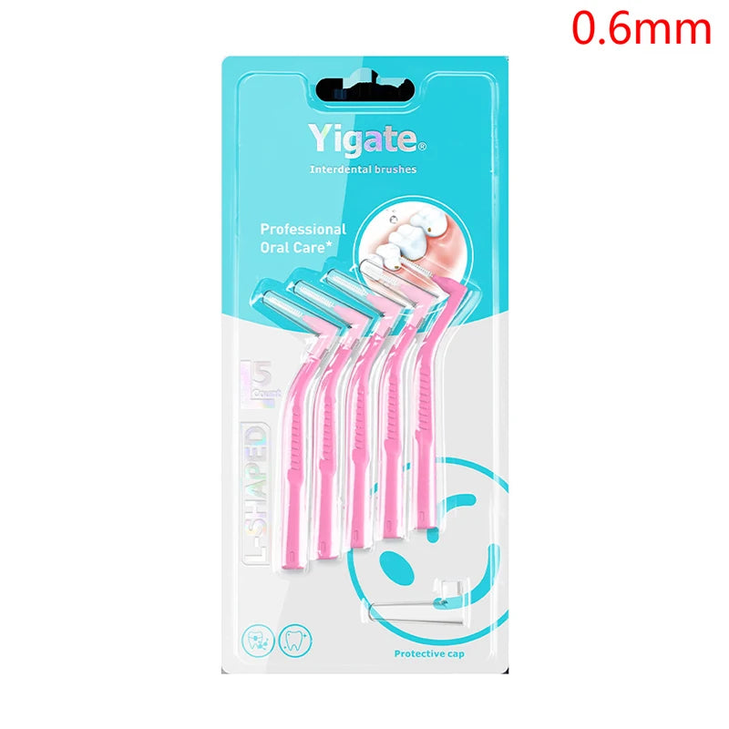 100Pcs Interdental Silicone Brushes Dental Toothpicks Brush Between Teeth With Thread Oral Cleaning Tools