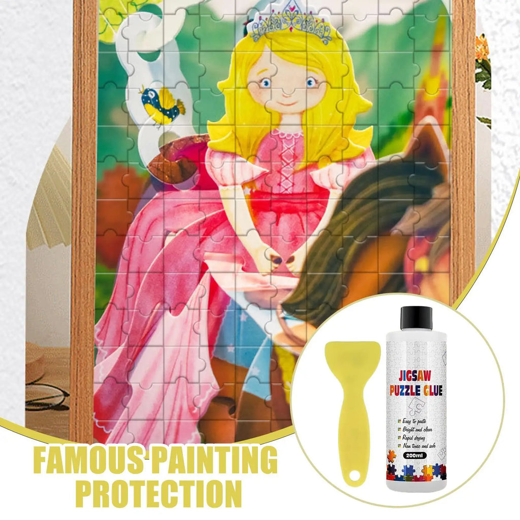 200ml DiamondPainting Sealer Art Glue Continuous Hold Gloss Effect Puzzle Puzzle Highlight Glue Artwork Maintenance Quick Drying