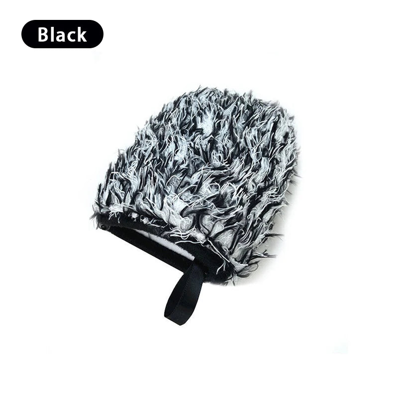 Super Soft Car Microfiber Wheel Detailer Wash Glove Thickening Two-sided Car Detailing Pocket Mitt Car Wash Products