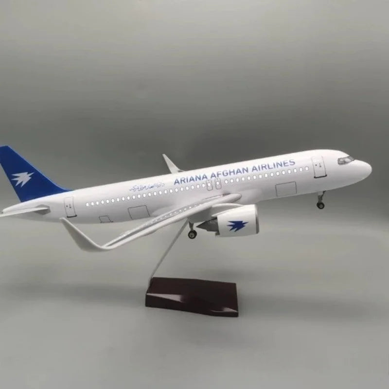 1/80 Scale 47cm Ariana Afghan Airlines Airplane A320 Neo Diecast Resin Plane Model Collection Display Gifts Fans