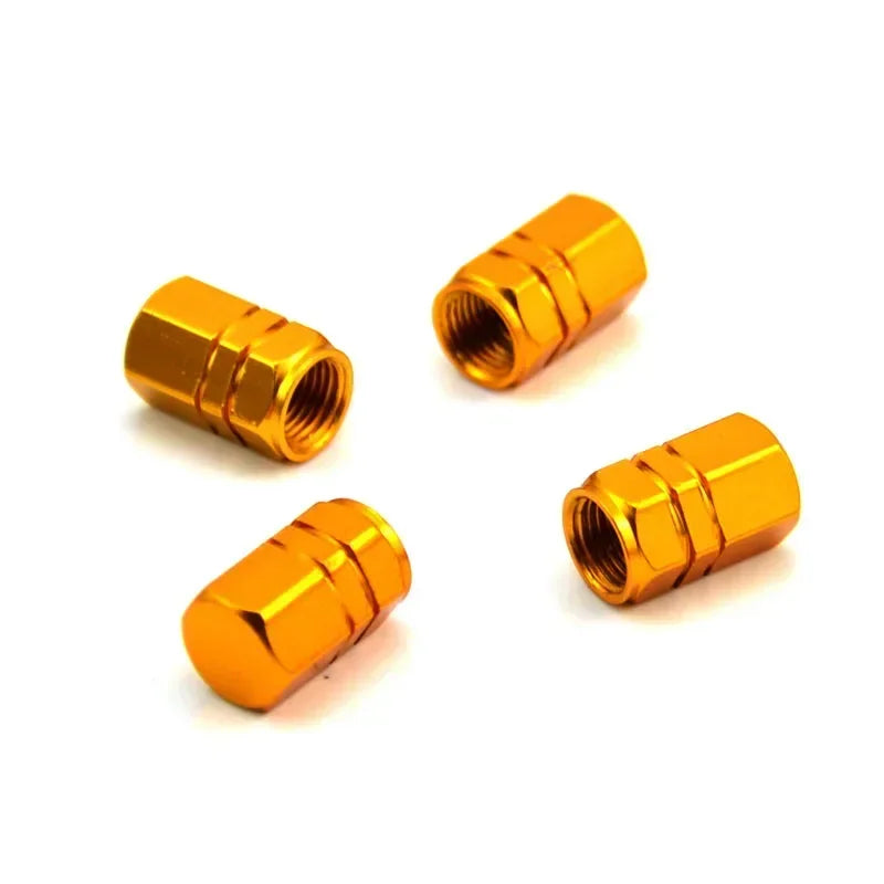 4Pcs Aluminum Tire Valve Caps Car Rim Plugs Tire Valve Cover valve stem Nipple Caps Motorcycle Car Wheel Plugs