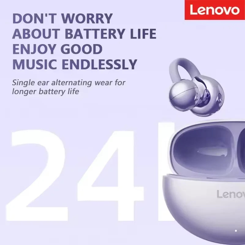 Lenovo TA410 TWS Wireless Earclip Earphones Panoramic Spatial Sound Effects Long Battry Life HD Voice Bluetooth Gaming Earphones