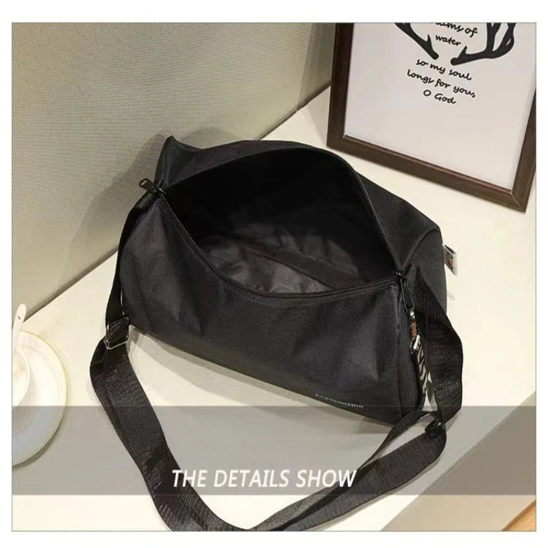 Men's Bag Sports Fitness Yoga Bag Short Trip Large Capacity Single Shoulder Crossbody Luggage Bag Lightweight for Women