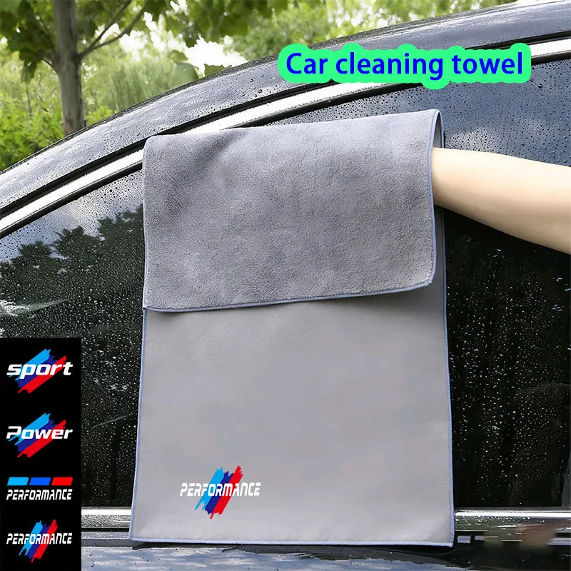 Absorbent Auto Cleaning Towels-Lint-Free Microfiber,Scratch-Resistant,car accessories,for BMW M Performance power sport