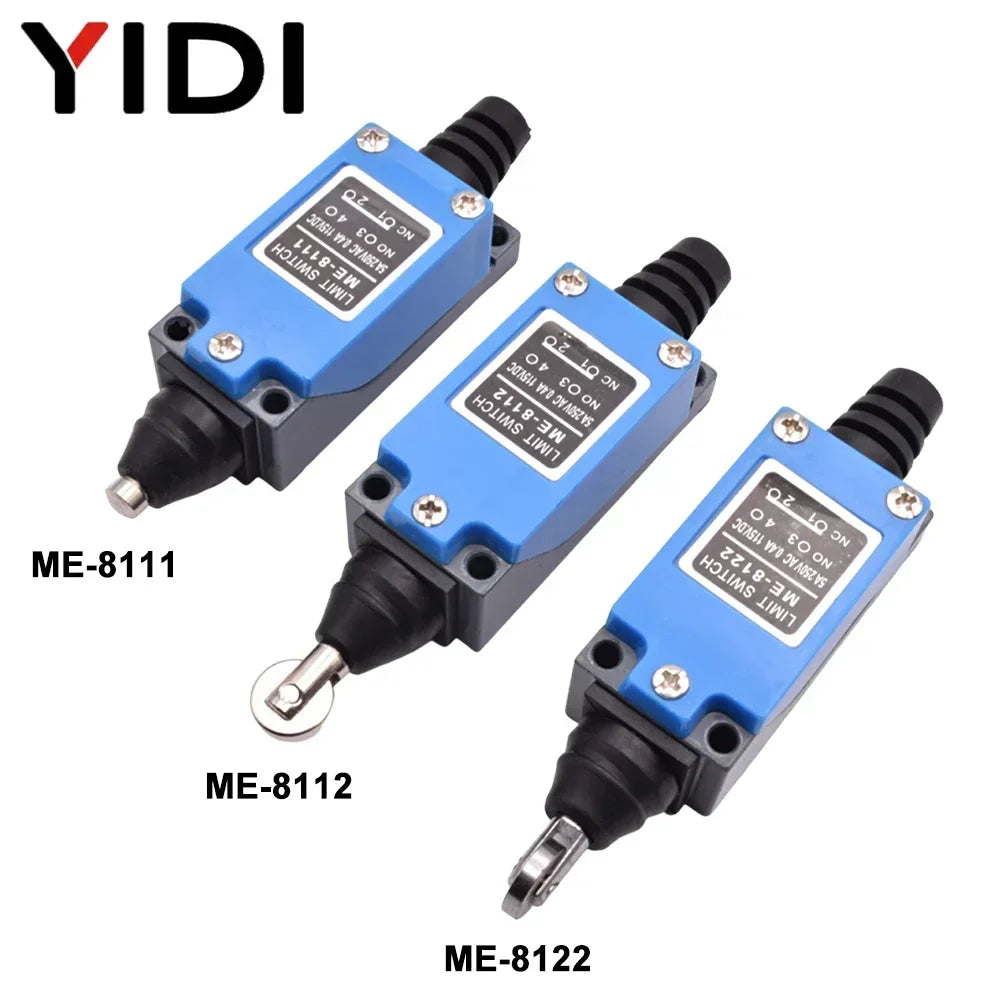 Waterproof CNC Limit Switch ME 8108 8111 8122 9101 5A/220V Rotary Roller Lever Sealed Industrial Momentary Limit Switch 1NO 1NC