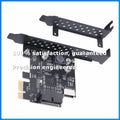 PCI-E 1X To USB 3.2 GEN1 5Gbps 20Pin Front Panel Header (To Type-C Front Panel Header) Front Panel Connector Riser Card-A69M