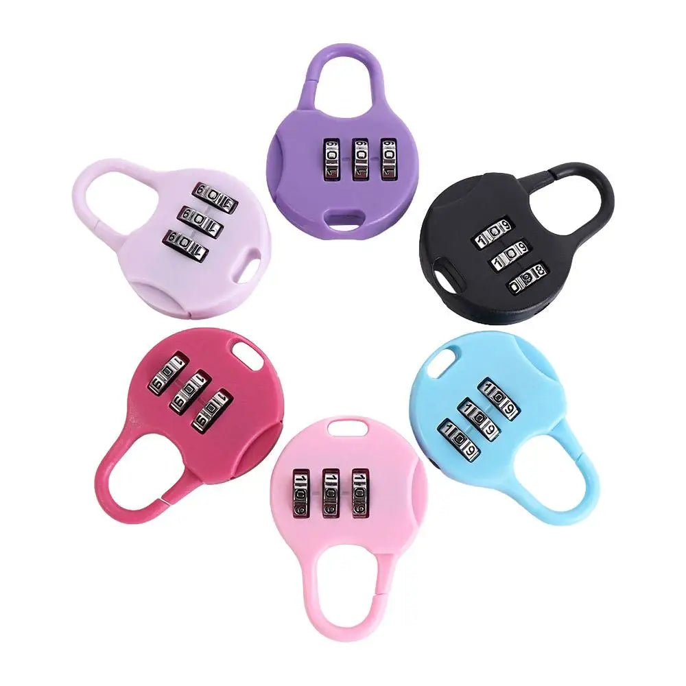 Plastic Password Combination Lock Luggage Travel Lock Backpack Padlock Padlock Password Lock Gym Drawer Lock Digit Locks